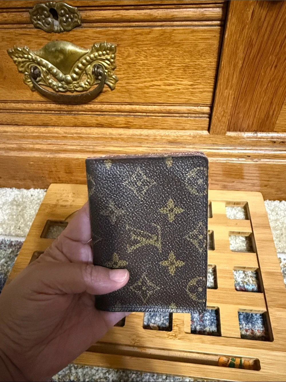 Louis Vuitton Brown Monogram Canvas Money Clip